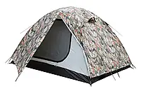 Туристические палатки 3-местные кемпинговые Tramp, Двухслойная непромокаемая палатка туристическая для троих