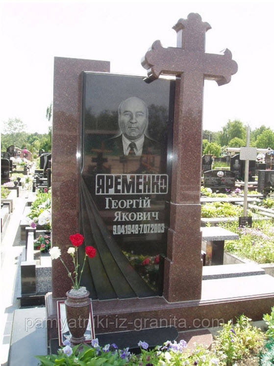 Хрест з граніту № 490