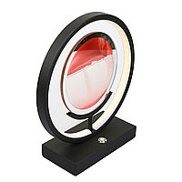 LED світильник Chill Light піщана арт лампа для дому кругла червона з кольоровим піском