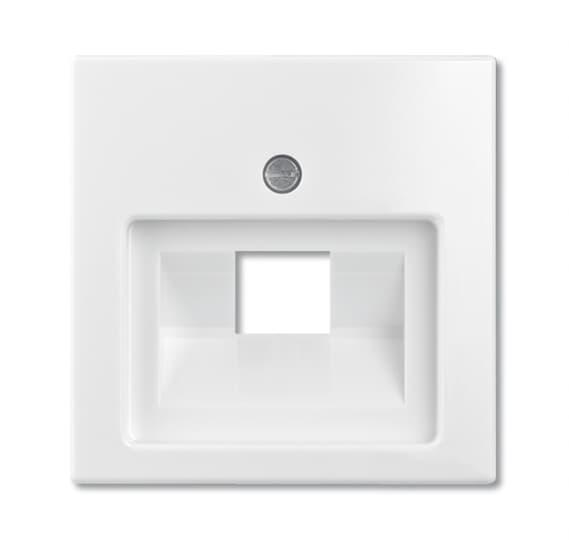 Лицьова панель ABB Busch Jaeger Basic 55 1803-94-507 для телекомунікацій кутова Білий (2CKA001753A0096)