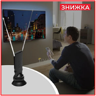 Телевизионная антенна для Т2 Clear TV Premium домашняя цифровая мини антенна для телевизора комнатная бытовая