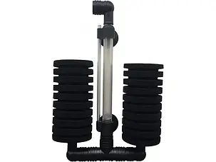 Фільтр аерліфтний, AQUAXER Filter Airlifting Double. Внутрішній поролоновий фільтр для акваріумів., фото 1