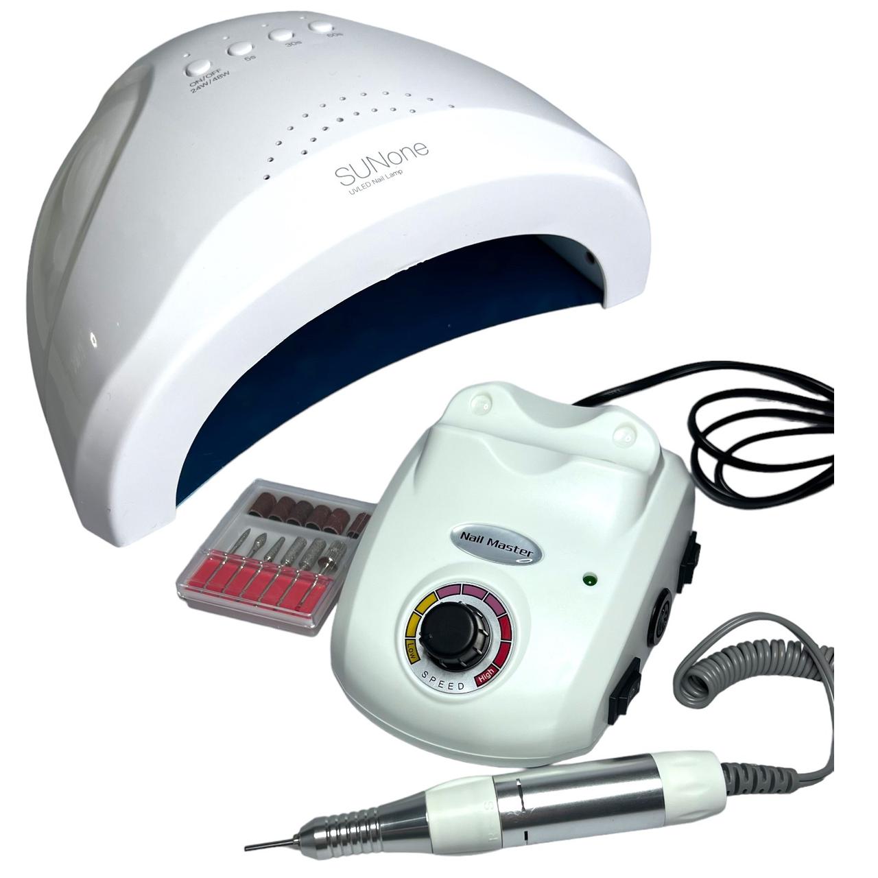 Стартовий набір для нігтів лампа  48 вт + фрезер 65 вт 35 000 об