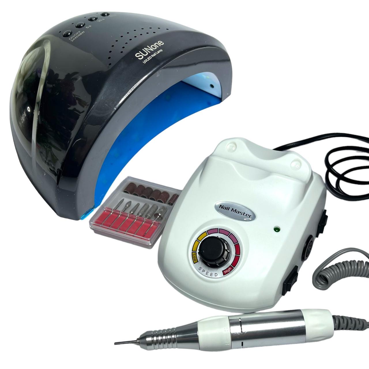Стартовий набір для манікюру лампа 48 вт, та фрезер 65 вт 35 000 об