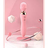 Двосторонній вібратор Night stories USB - Рожевий - Вібратори, фото 2