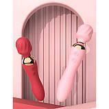Двосторонній вібратор Night stories USB - Рожевий - Вібратори, фото 4