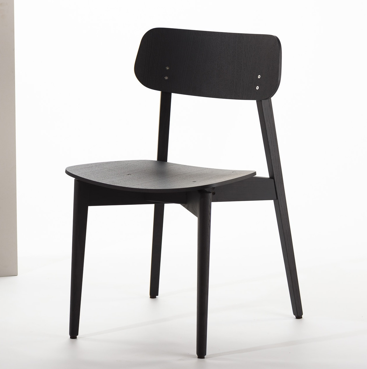 Стілець масив дерева Корса X твердий Ral 9005 TM Oleksenko