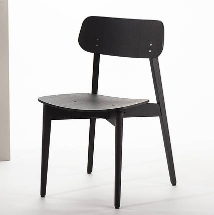 Стілець масив дерева Корса X твердий Ral 9005 TM Oleksenko, фото 1