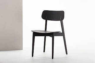 Стілець масив дерева Корса X твердий Ral 9005 TM Oleksenko, фото 5