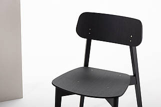 Стілець масив дерева Корса X твердий Ral 9005 TM Oleksenko, фото 4