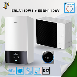 Тепловий насос/блок Повітря-Вода Daikin Altherma 3, ERLA11DW1 / EBBH11D6V, 380В+220В (тільки нагрів - 12,4 кВт)