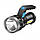Ручний ліхтар 2в1 акумуляторний x501 4 led+cob, з usb, фото 7