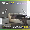 Світлодіодний світильник LUMINARIA NLS-32W AC170-265V 32Вт 3200Lm 5000K (настінно-стельовий), фото 8
