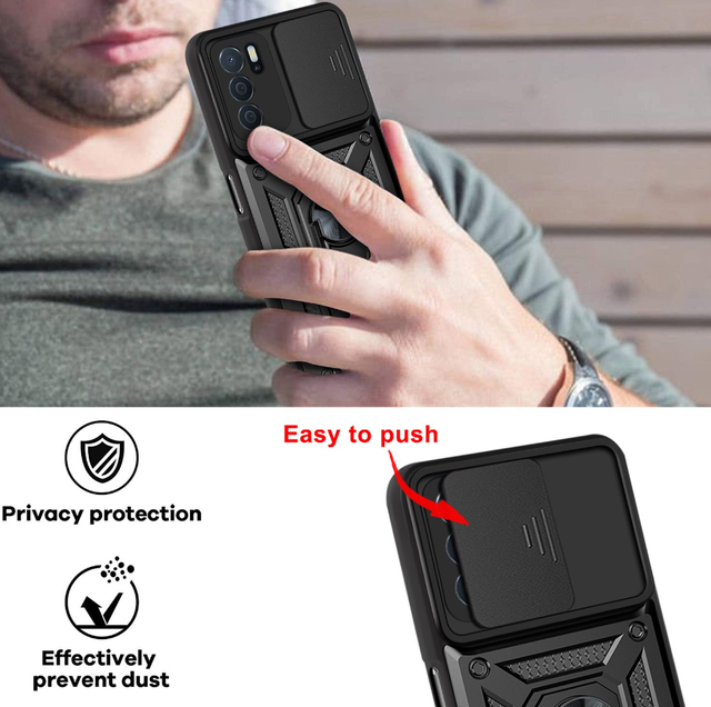 Ударопрочный чехол Camshield Serge Ring for Magnet для Oppo A53