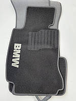 Текстильные ковры в салон BMW 3-Series (F30/F31) 2012+ ворсовые чёрные
