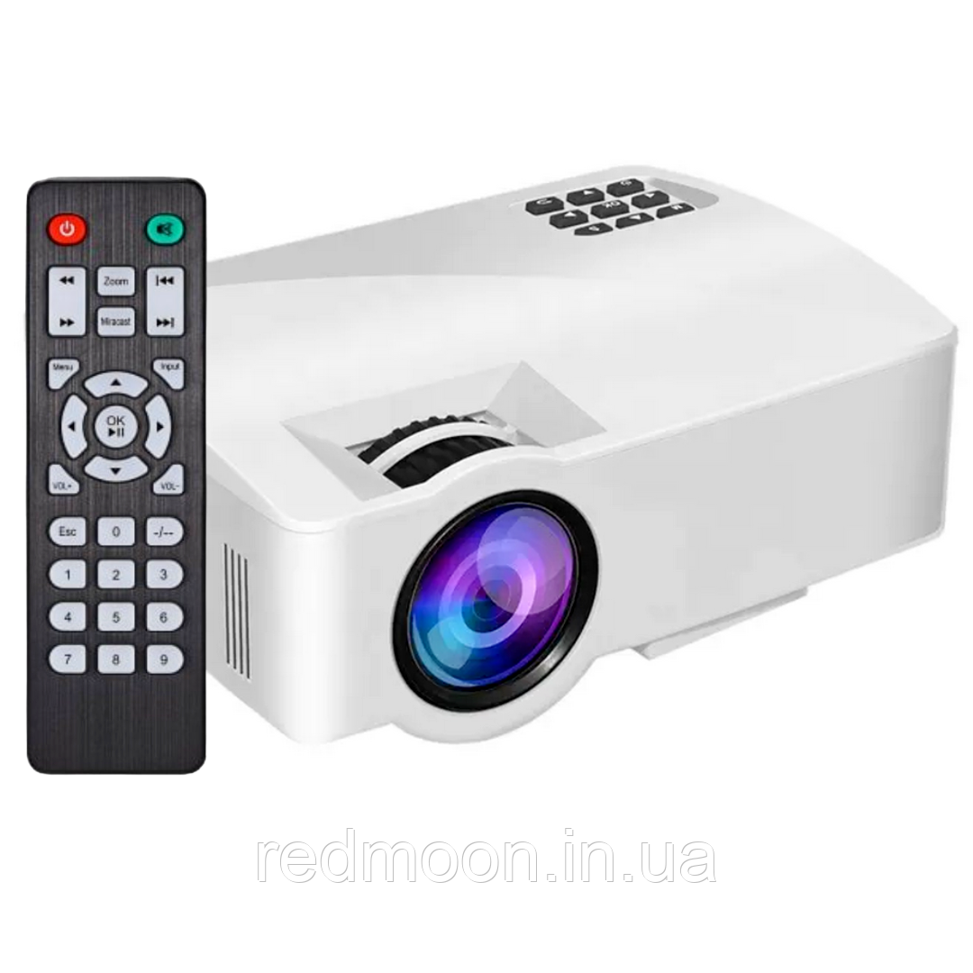 Проектор мультимедійний A8 WiFi + Пульт / Портативний проектор для презентацій / Домашній проектор, фото 1