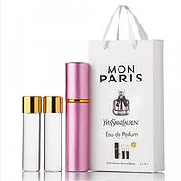YVES SAINT LAURENT MON PARIS EDP 3Х15 ML парфюм мини в подарочной сумочке