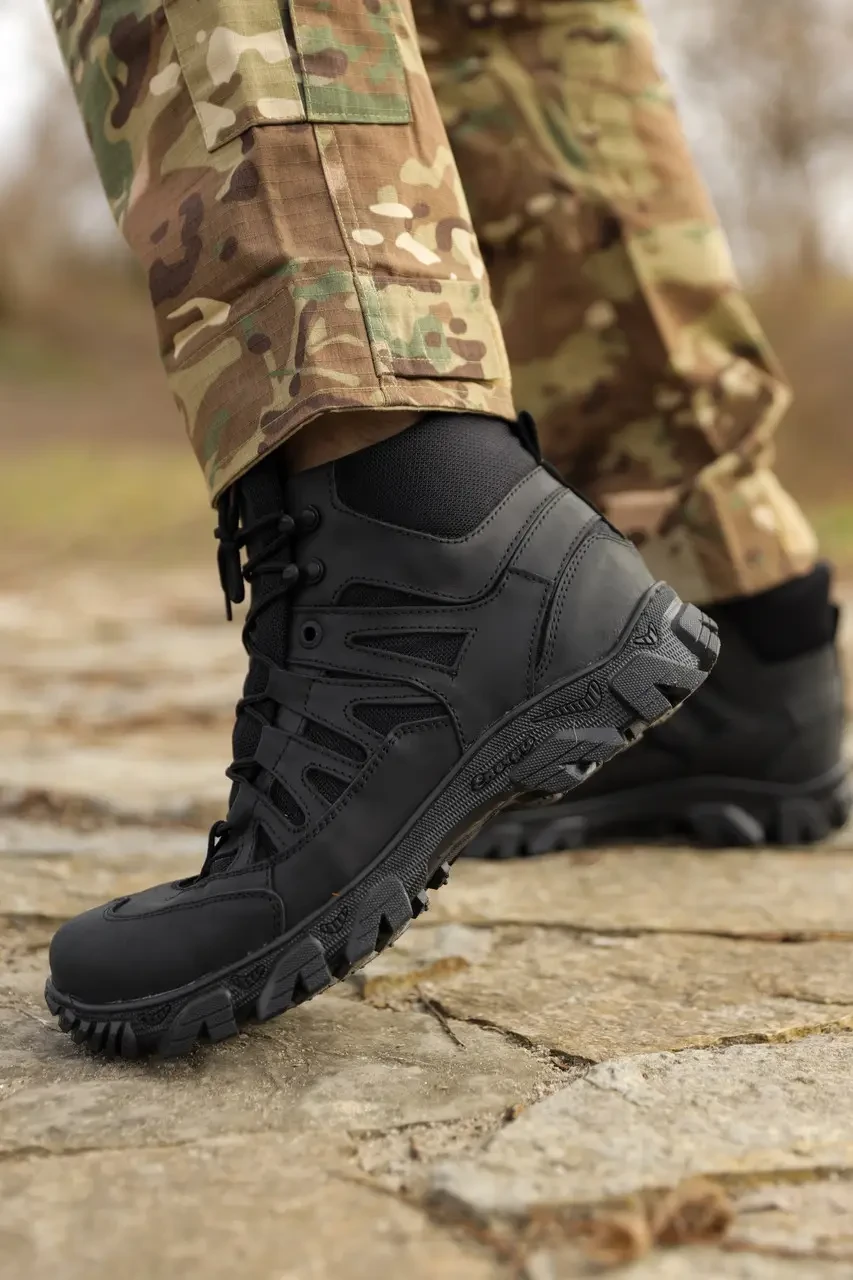 Черевики тактичні, військові, напівботи армійські American Tactical (чорний)