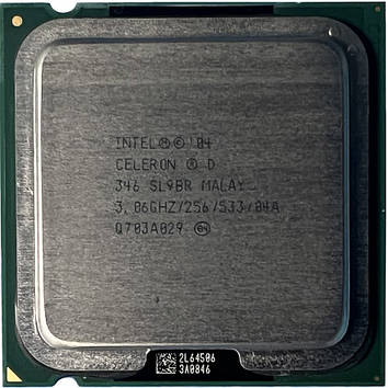 Процесор Intel Celeron D 346 3.06 GHz / 256 / 53 (SL9BR) s775, tray