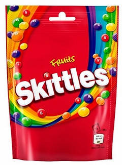 Skittles Fruits Sweets Pouch Bag 136g, фото 1