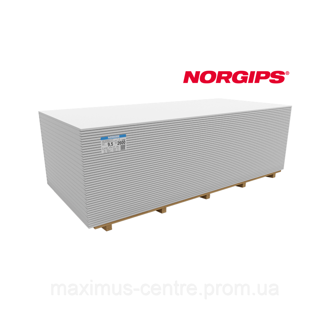 Гипсокартонная плита Norgips GKB, 2500×1200×9.5 мм, стандартная - фото 3 - id-p1817730161