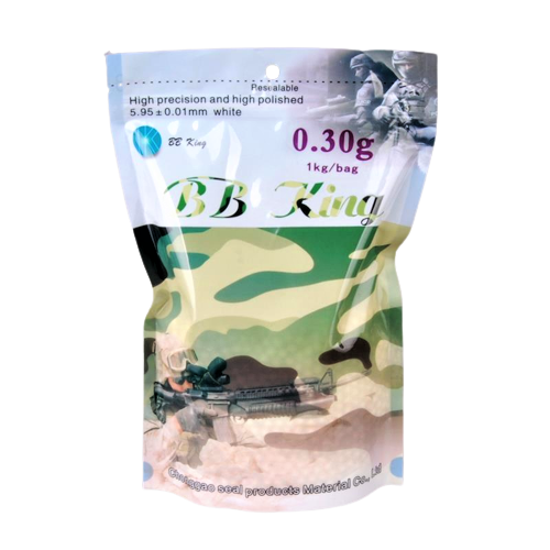 Кульки професійні  6 мм білі 0.30 г BB 3300 шт. мішок 1 кг для іграшкових пістолетів, фото 1