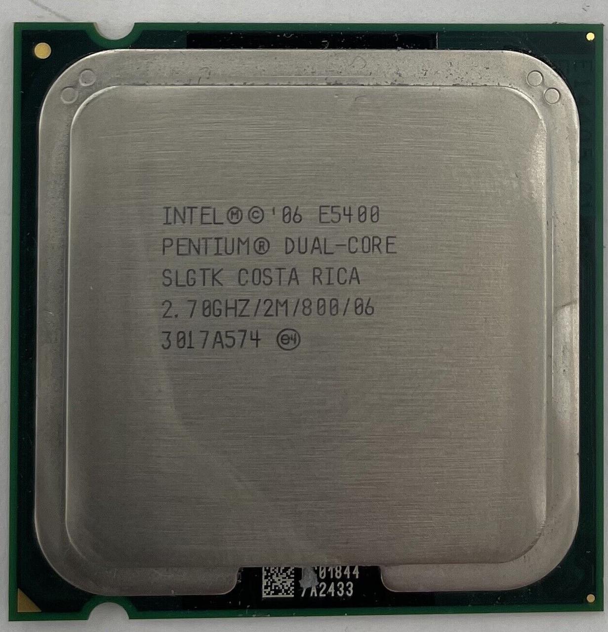 Процессор Intel Pentium Dual-Core E5400 2.70GHz/2M/800 (SLGTK) S775 ...