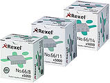 Скобы для степлерів REXEL N.66/11 STAPLES 5000шт, до 70 арк. (06070), фото 2