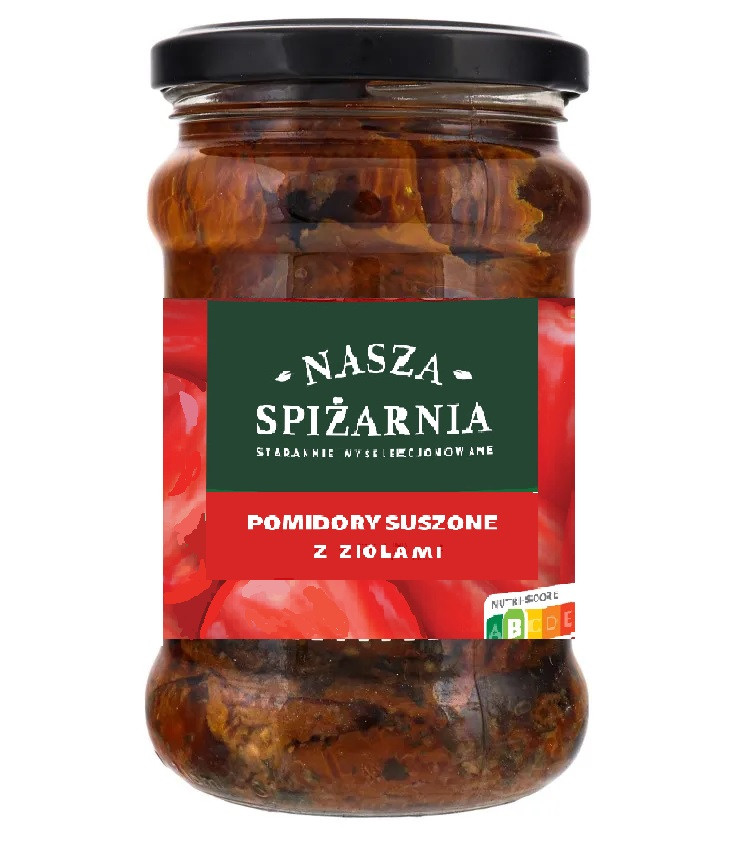 Помідори В'ялені в олії із зеленню Pomidory Suszone Nasza Spizarnia 270 г Польща