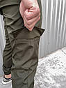 Військовий тактичний комплект Terra анорак + штани хакі з липучками |, фото 7