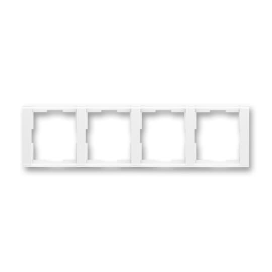 Рамка 4 посту ABB Time Element горизонтальна Білий (3901F-A00140 03)