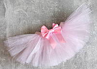 Юбка пачка 17 см (приблизительно на 6 месяцев под годика) пышная розовая юбочка фатиновая фатин опт 50 штук
