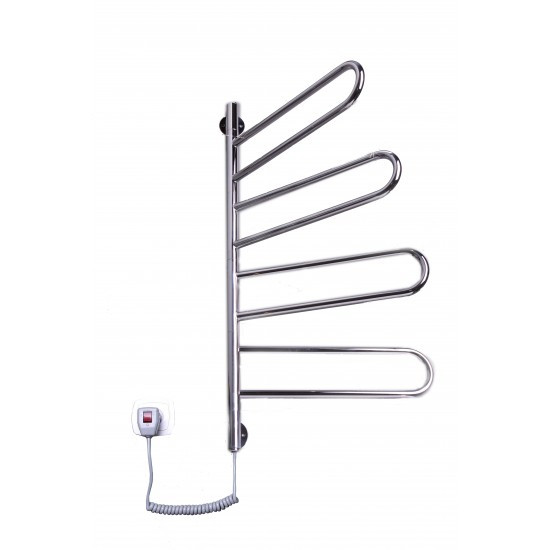 Рушникосушка електрична ELNA Флюгер 4 поворотний з терморегулятором на вилці (930х460х55), фото 1