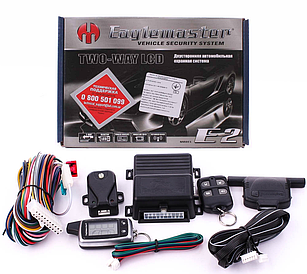 Двостороння сигналізація для авто Eaglemaster E2 LCD турботаймер. Автосигналізації