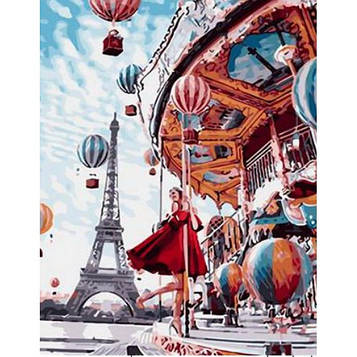 Картина за номерами 40х50 см DIY Атракціон у Парижі (RA5204)