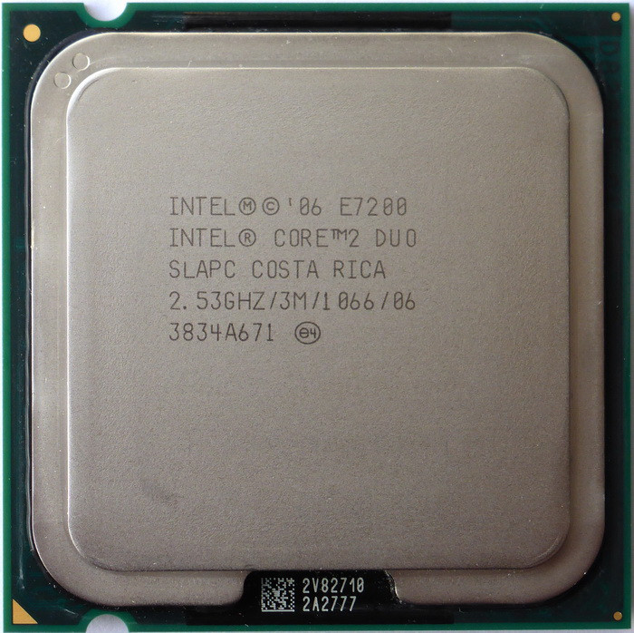 Процесор Intel Core 2 Duo E7200 2.53 GHz / 3M / 1066 (SLAPC) s775, tray