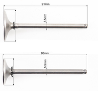 Клапаны впуск выпуск для квадроцикла мотоцикла 150-200куб 5,5мм