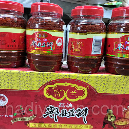 Чилі гостра паста з соєвими бобами 1кг tm Douban, фото 3