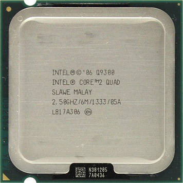 Процесор Intel Core 2 Quad Q9300 2.5 GHz / 6M / 1333 (SLAWE) s775, tray