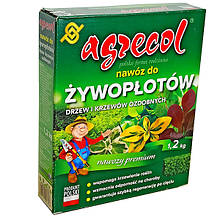 Добрива 1,2 кг для живих огорож, декоративних дерев і чагарників Agrecol