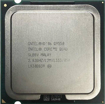 Процесор Intel Core 2 Quad Q9550 2.83 GHz / 12M / 1333 (SLB8V) s775, tray