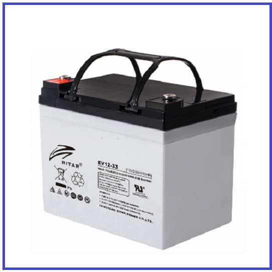 Тяговий акумулятор RITAR EV12-33 12V 33Ah M5 (195х130х168)