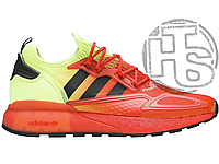 Мужские кроссовки Adidas ZX 2K Boost Solar Yellow Hi Res Red FW0482