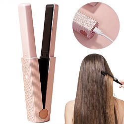 Бездротовий випрямляч для волосся від USB, LSM-637 / Керамічний утюжок для укладки / Щипці для завивки