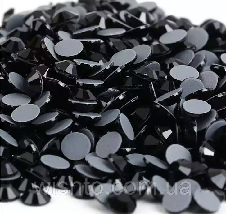 Стрази гарячої фіксації Crystal_AB ss6 чорний 1440шт (1,9-2,0 мм)