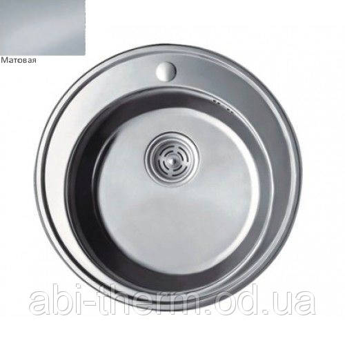 Мийка Haiba 510T satin (мат) 510x510 сифон Б, фото 1