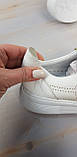 Жіночі шкіряні туфлі кросівки білі, фото 10