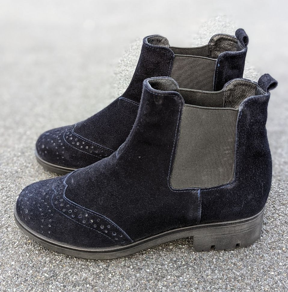 STTOPA деми. Висота 11 см. Розміри 36-41. Черевики Челсі з натуральної шкіри. 207-3641 Сині, фото 1