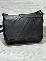 Женская сумочка черная натуральная кожа 106003