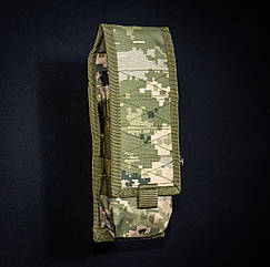 Підсумок двойний з клапаном закритого типу (рожки АК, РПК) кордура піксель